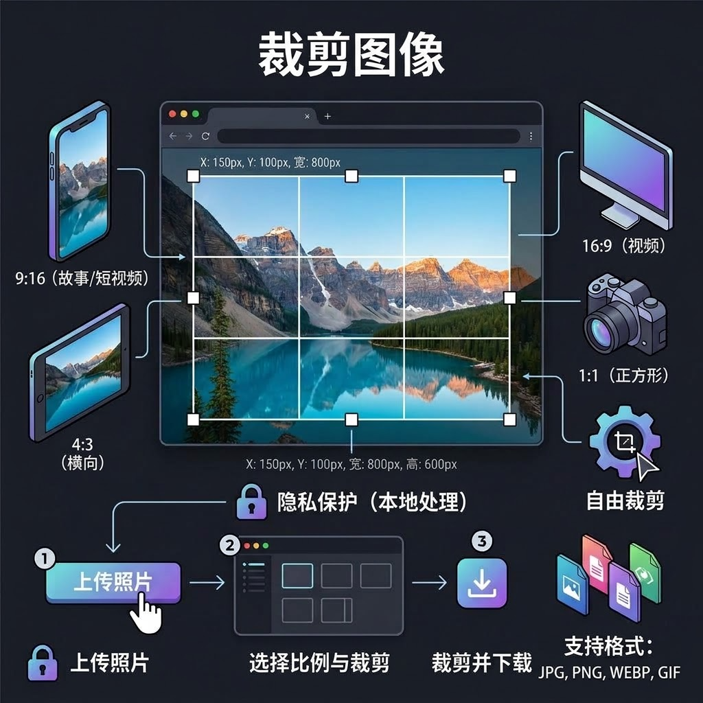 在線圖片裁剪工具的優勢 – 快速、安全、免費