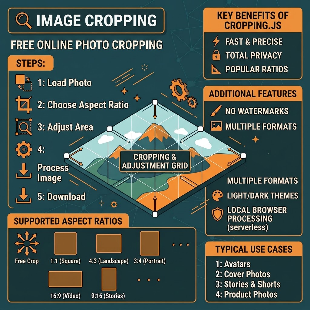 Online image cropping tool benefits - fast, secure and free