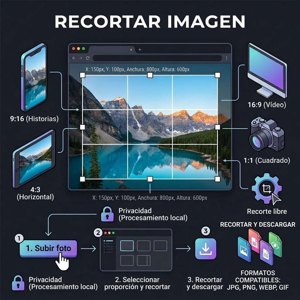 Ventajas de la herramienta de recorte de imágenes online - rápida, segura y gratuita