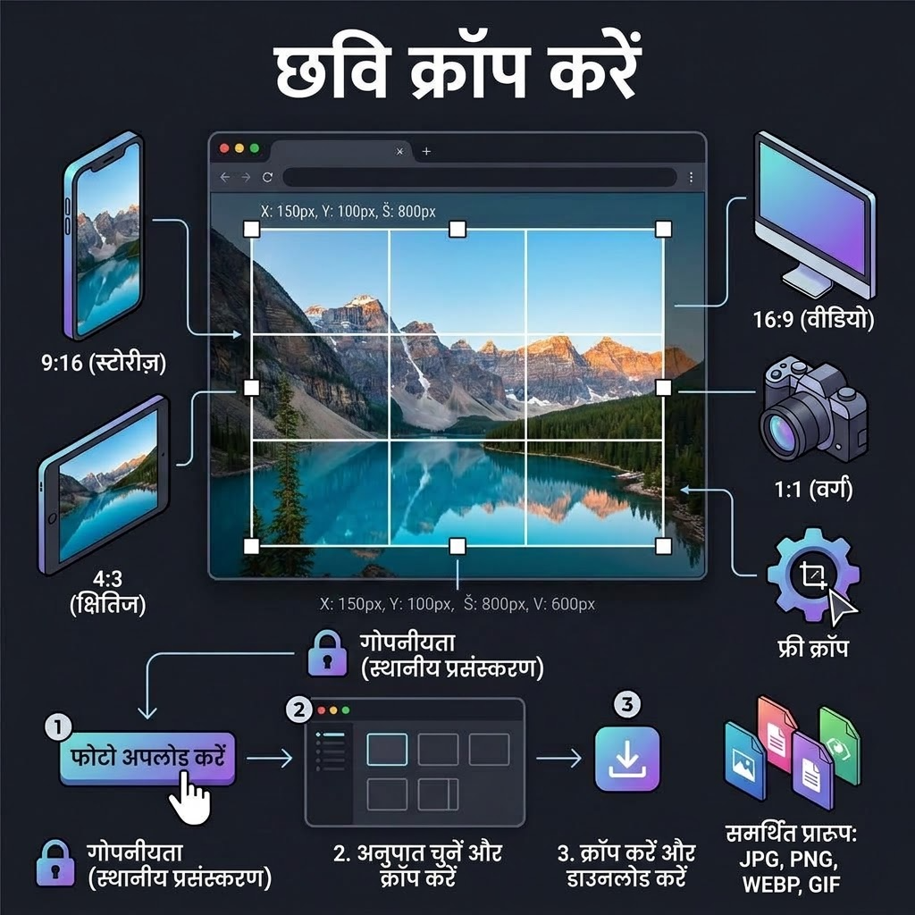 ऑनलाइन इमेज क्रॉप टूल के फायदे – तेज़, सुरक्षित और मुफ्त