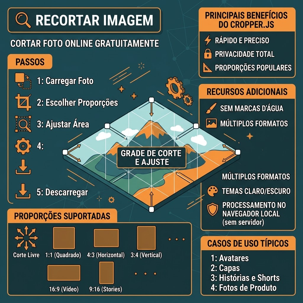 Vantagens da ferramenta de corte de imagens online - rápida, segura e gratuita