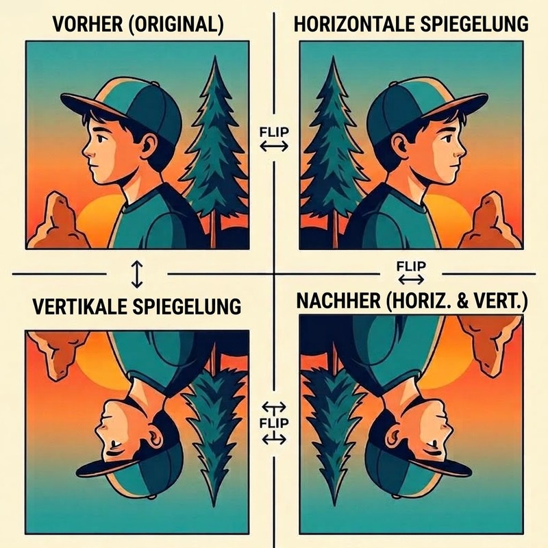 Bild online kostenlos spiegeln – horizontal und vertikal ohne Qualitätsverlust