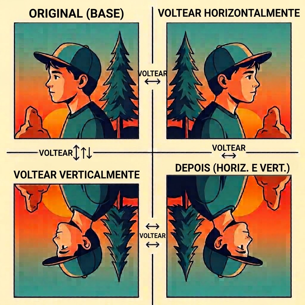 Espelhar imagem online grátis – reflexo horizontal e vertical sem perda de qualidade