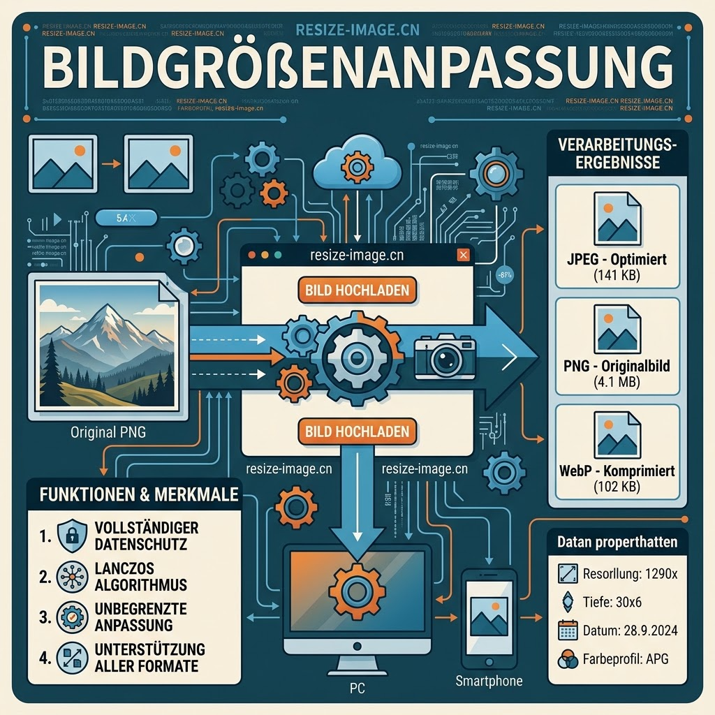 Vorteile des Online-Bildgrößen-Changers - schnell, sicher und kostenlos